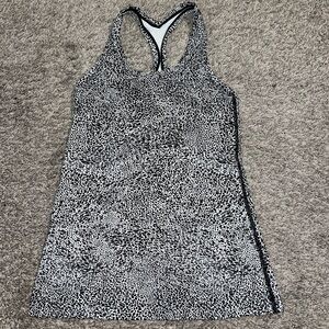 Lululemon Cool Racerback Tank | Polar Shift Alpine White Black